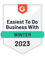 EnterpriseAlumni G2 Easiest To Do Business With Winter 2023 Badge