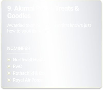 9. Alumni Perks Treats