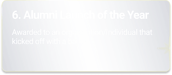 Alumni Launch of the Year - Awarded to an organization or individual that kicked off with a bang!