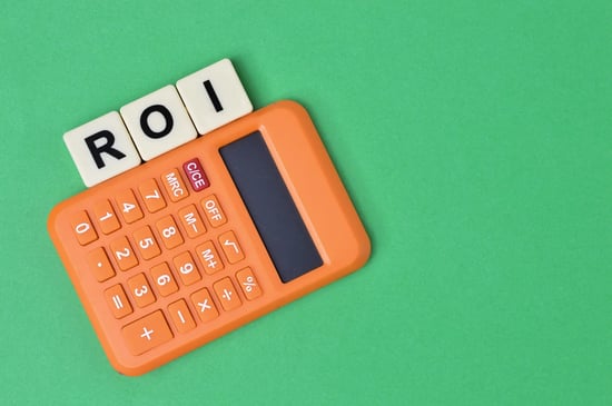 Calculator and the text ROI 