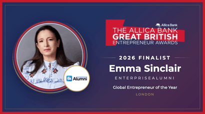 EnterpriseAlumni CEO Emma Sinclair MBE shortlisted for the 2026 Great British Entrepreneur Awards