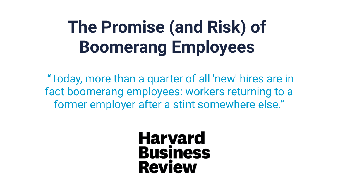 28% of New Hires are Actually Boomerang Employees 