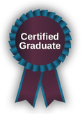 Course certificate ribbon