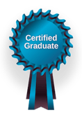 Course certificate ribbon