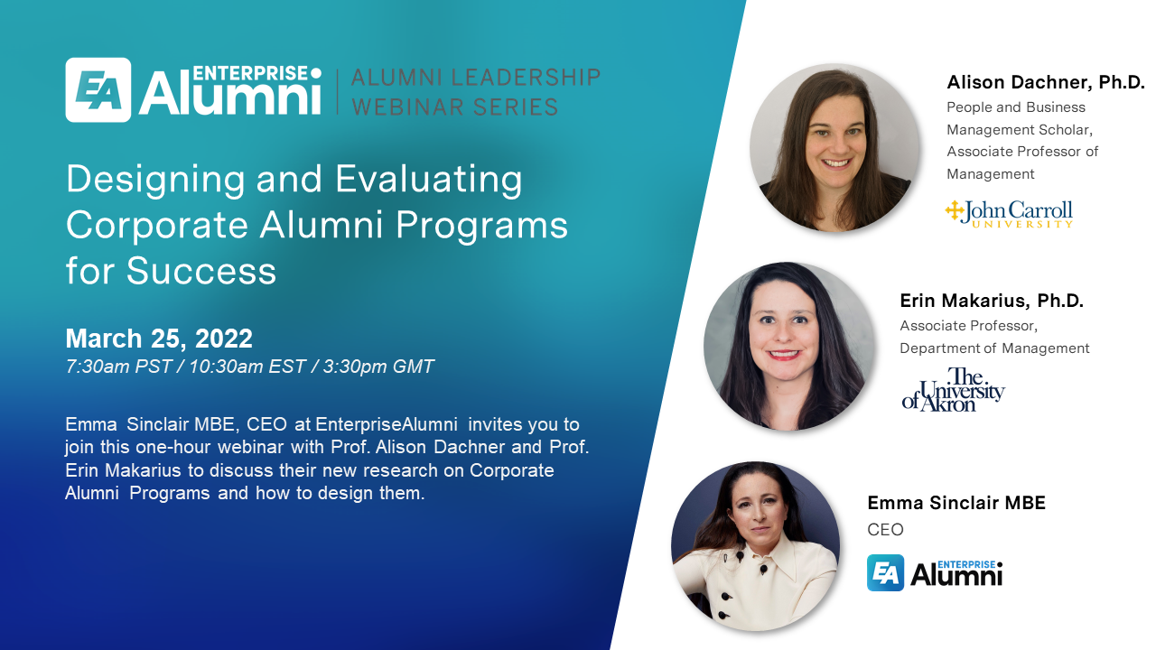 Designing and Evaluating Corporate Alumni Programs for Success