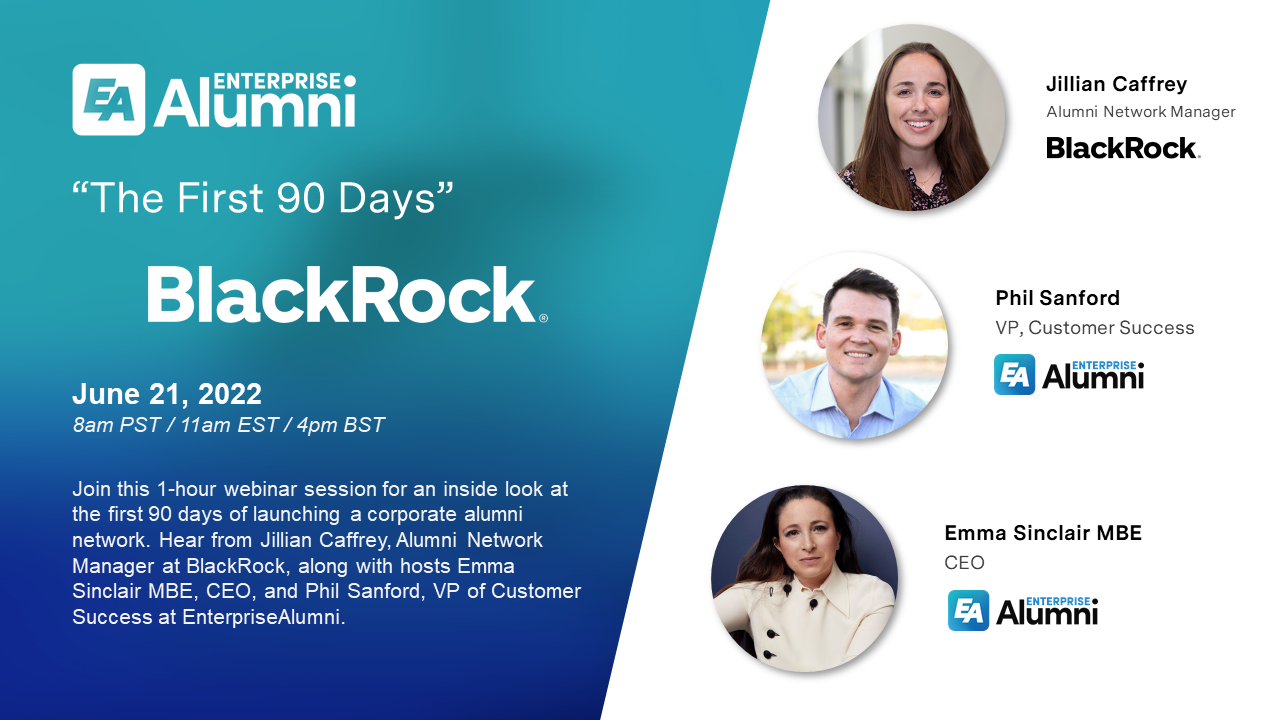 “The First 90 Days” – BlackRock Alumni